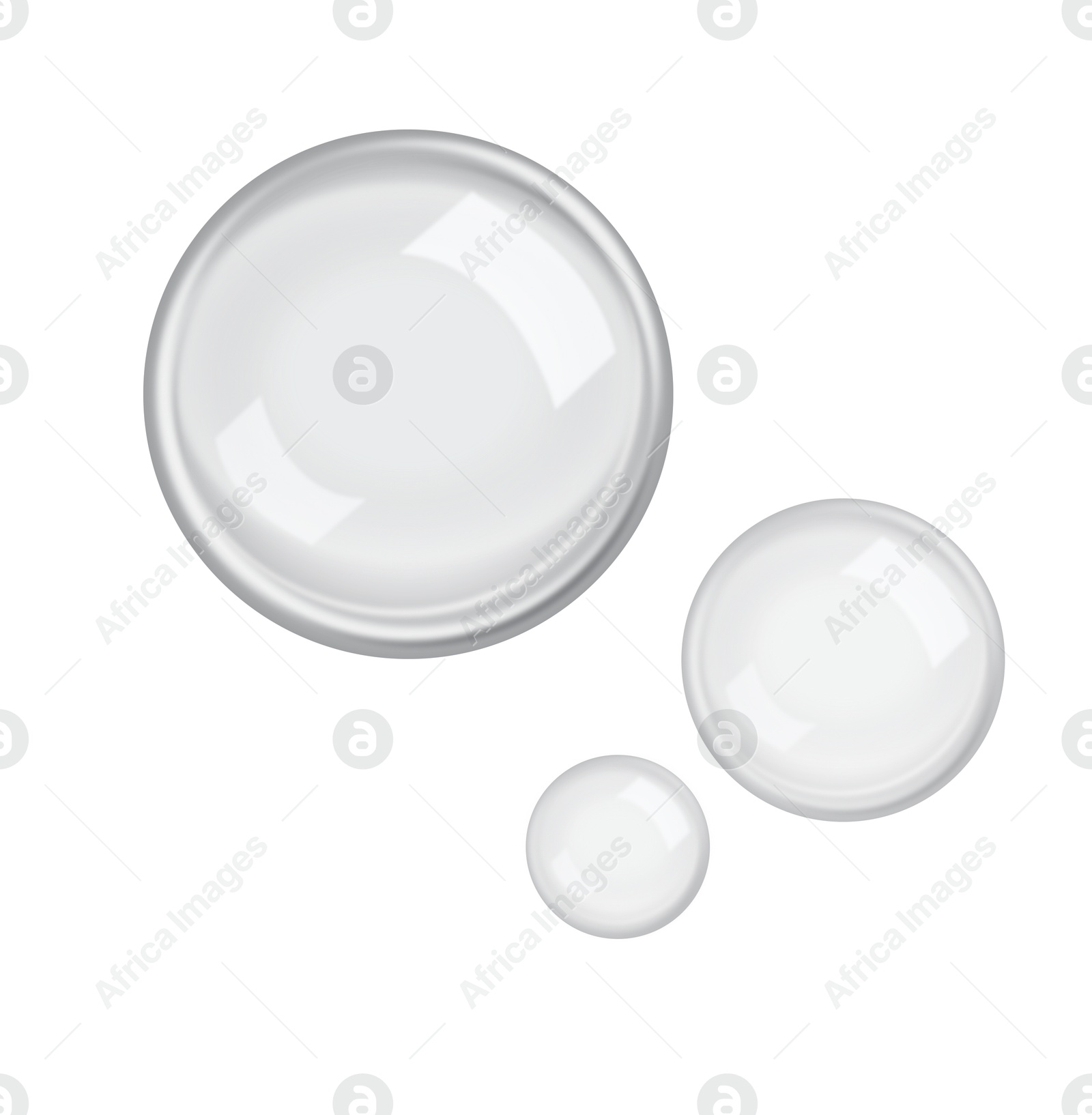 Soap bubbles in air isolated against white background Illustration of Soap bubbles in air isolated against white background