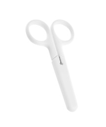 Photo of One pair of scissors isolated on white