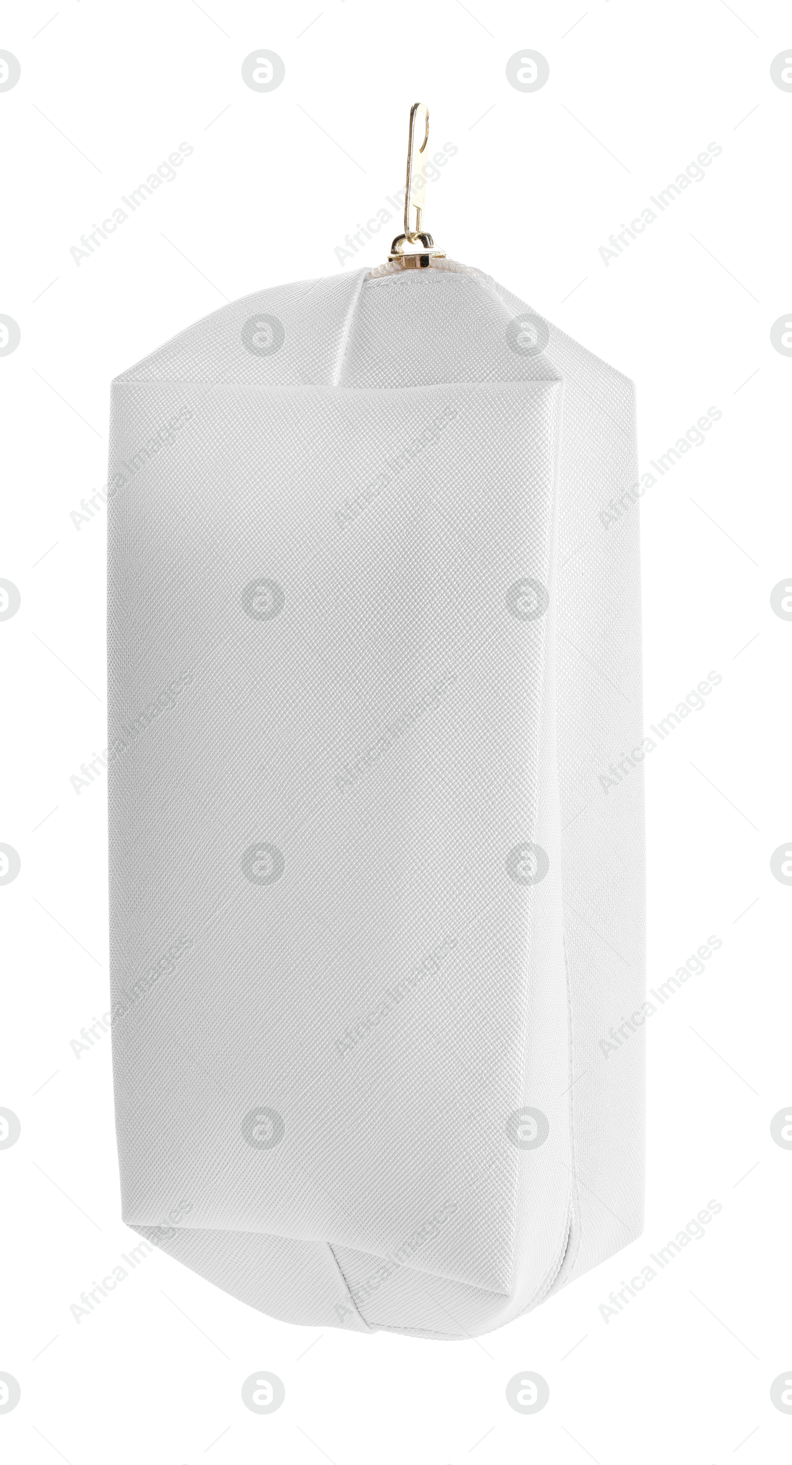 One stylish pencil case isolated on white Photo of One stylish pencil case isolated on white