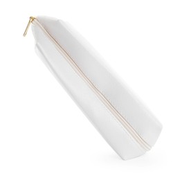 Photo of One stylish pencil case isolated on white