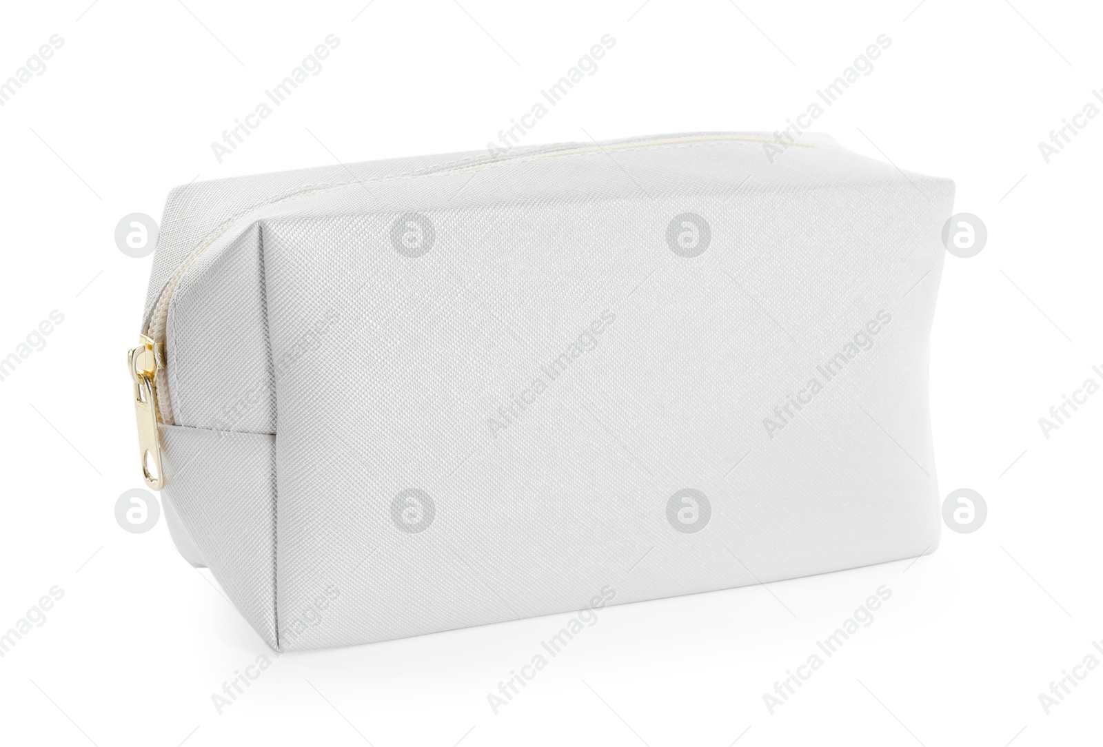 One stylish pencil case isolated on white Photo of One stylish pencil case isolated on white