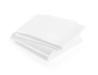 Photo of Stack of paper notes isolated on white