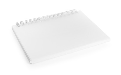 Photo of One notebook with spiral isolated on white