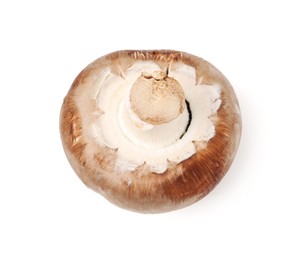 Photo of One fresh raw champignon isolated on white