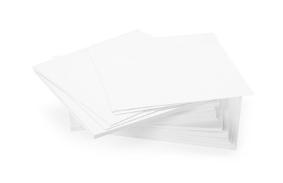 Photo of Stack of paper notes isolated on white