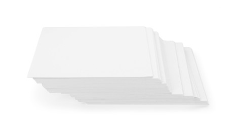 Photo of Stack of paper notes isolated on white