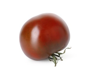 Photo of One ripe brown tomato isolated on white