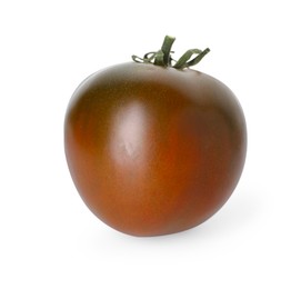 Photo of One ripe brown tomato isolated on white
