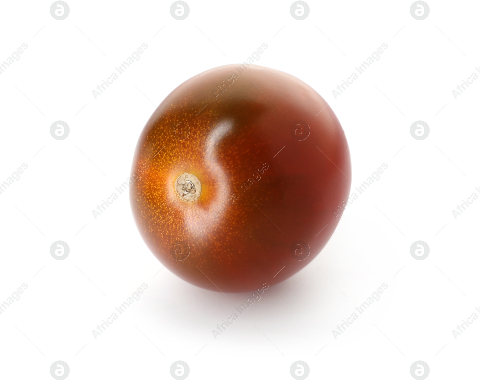 Photo of One ripe juicy tomato isolated on white