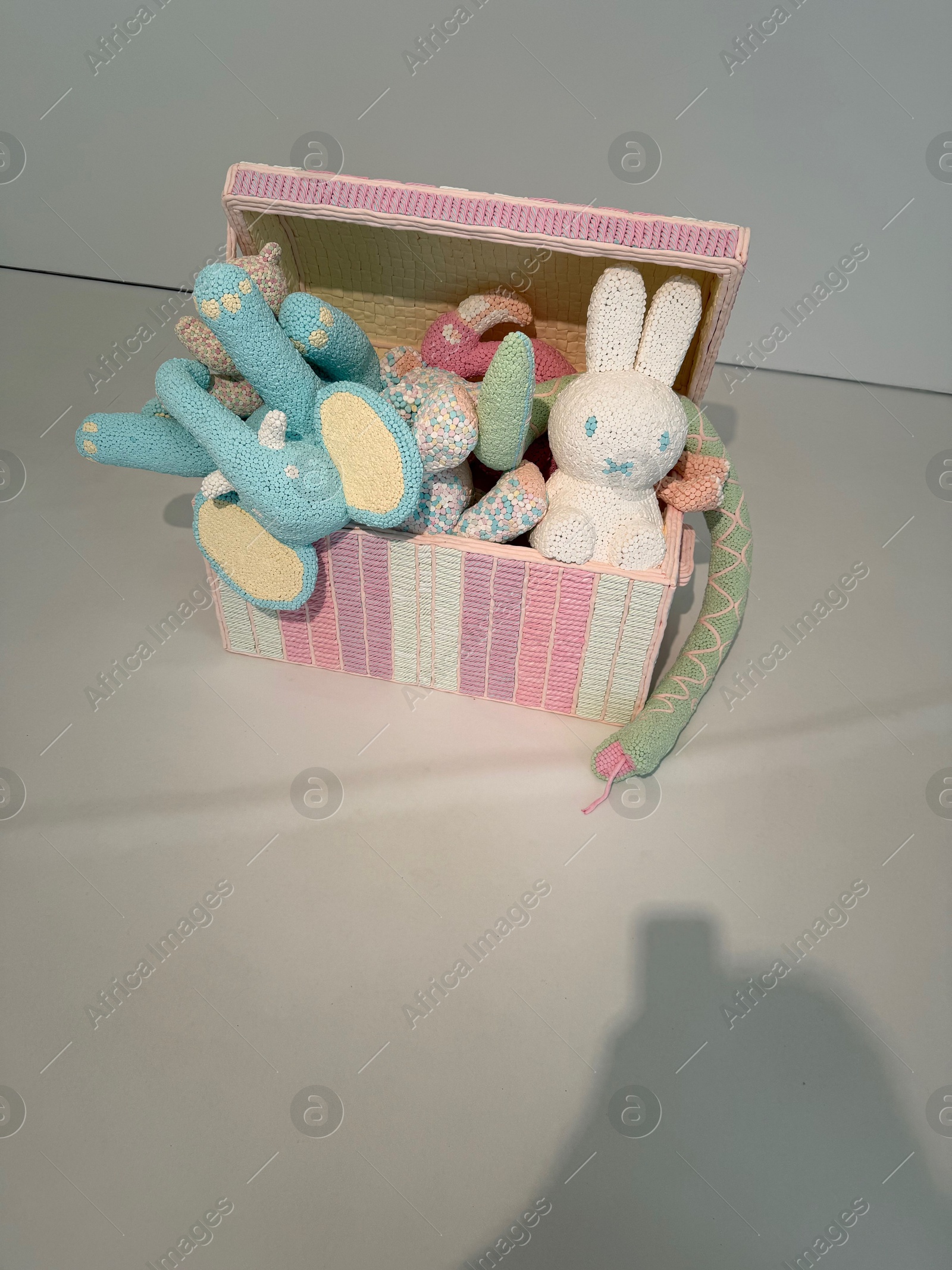 Wassenaar, Netherlands - June 28, 2025: Installation with toys made of candies at Voorlinden museum Photo of Wassenaar, Netherlands - June 28, 2025: Installation with toys made of candies at Voorlinden museum