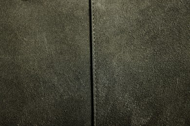 Photo of Texture of natural leather as background, top view