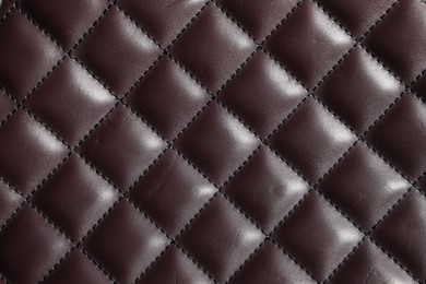 Photo of Texture of natural leather as background, top view