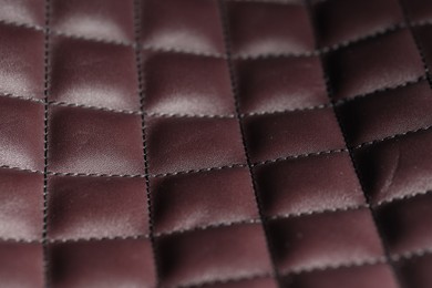 Photo of Texture of natural leather as background, closeup