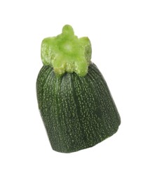 Photo of Piece of fresh ripe zucchini isolated on white
