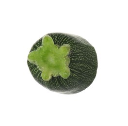 Photo of Piece of fresh ripe zucchini isolated on white