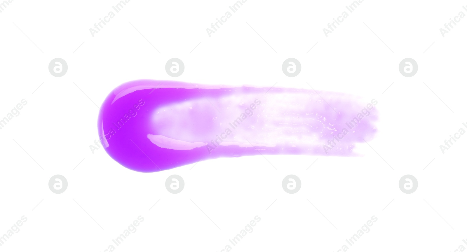 Sample of purple shampoo for blonde hair isolated on white, top view Photo of Sample of purple shampoo for blonde hair isolated on white, top view