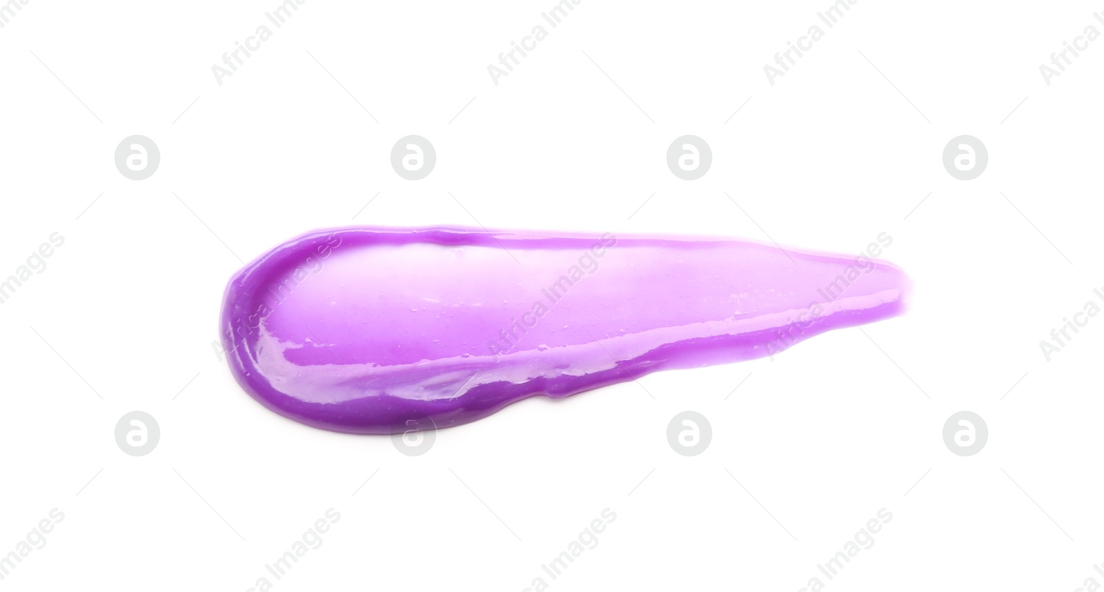 Sample of purple shampoo for blonde hair isolated on white, top view Photo of Sample of purple shampoo for blonde hair isolated on white, top view