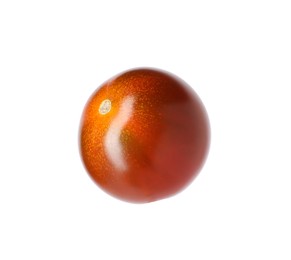 Photo of One ripe brown tomato isolated on white