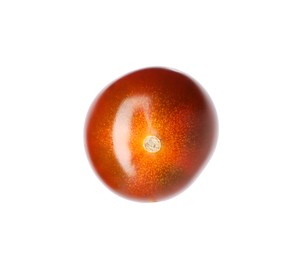 Photo of One ripe brown tomato isolated on white