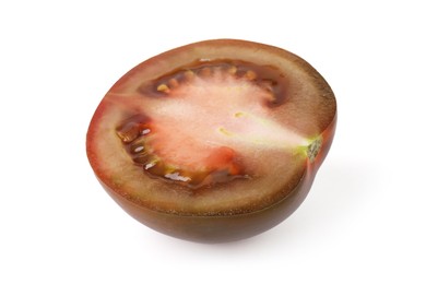 Photo of Piece of ripe tomato isolated on white