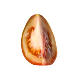 Photo of Piece of ripe tomato isolated on white