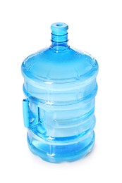 Photo of One cooler bottle with water isolated on white