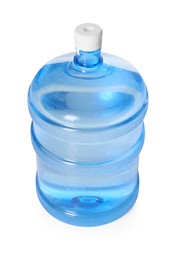 Photo of One cooler bottle with water isolated on white