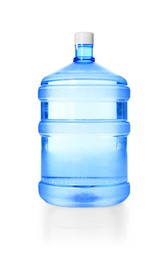 Photo of One cooler bottle with water isolated on white