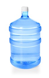 Photo of One cooler bottle with water isolated on white