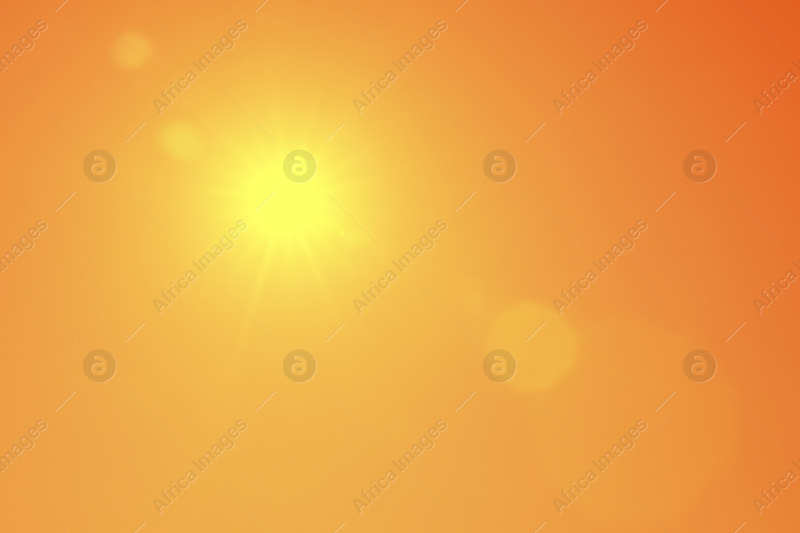 Bright sun in orange sky during hot summer weather Image of Bright sun in orange sky during hot summer weather