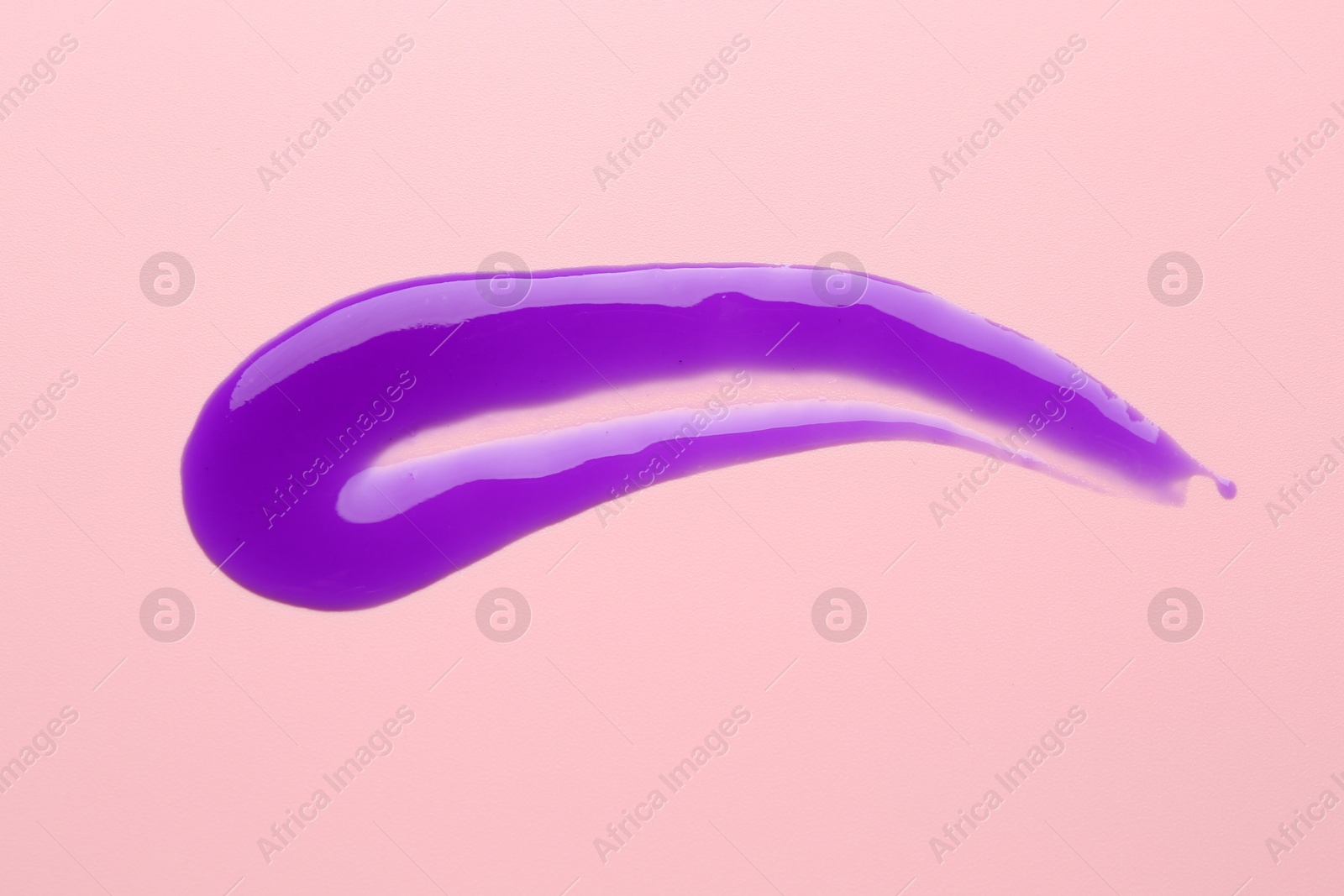 Sample of blonde hair care cosmetic product on pink background, top view Photo of Sample of blonde hair care cosmetic product on pink background, top view