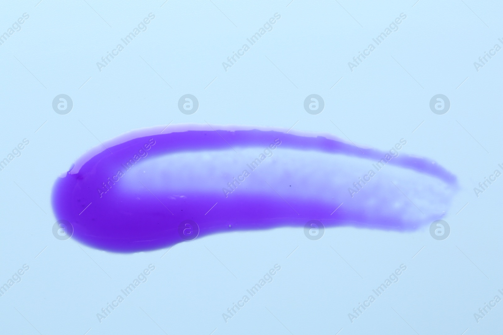 Sample of blonde hair care cosmetic product on light blue background, top view Photo of Sample of blonde hair care cosmetic product on light blue background, top view