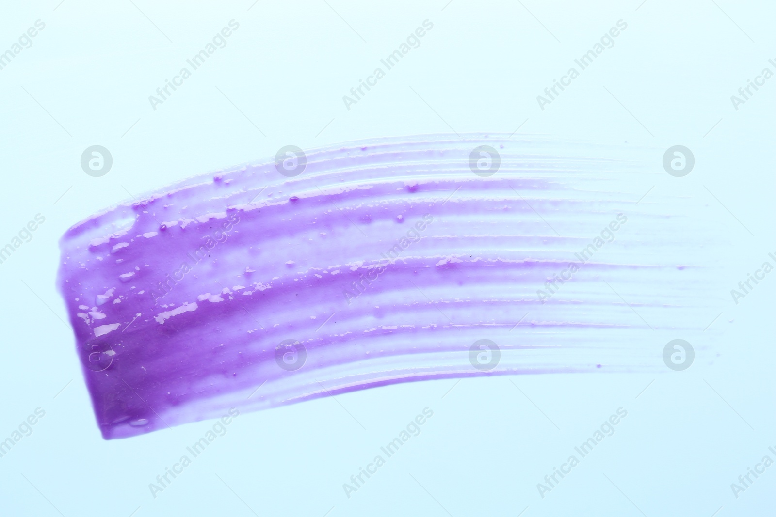 Sample of blonde hair care cosmetic product on light blue background, top view Photo of Sample of blonde hair care cosmetic product on light blue background, top view