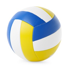 Photo of One volleyball ball isolated on white. Sports equipment