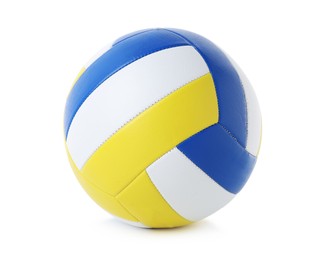 Photo of One volleyball ball isolated on white. Sports equipment