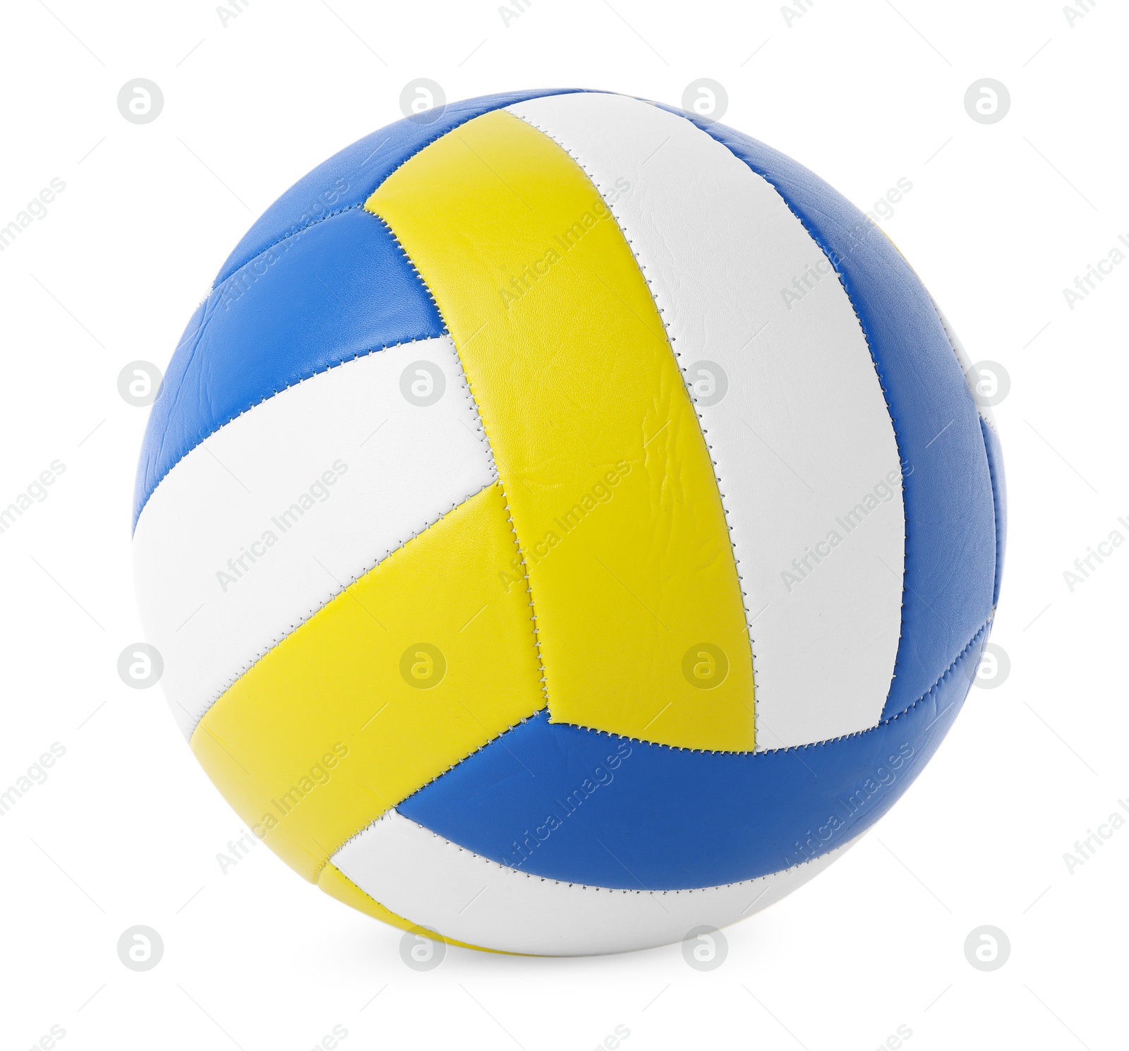 Photo of One volleyball ball isolated on white. Sports equipment