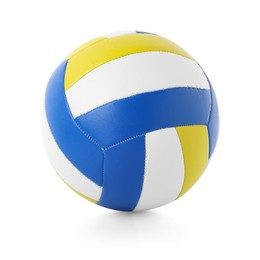 Photo of One volleyball ball isolated on white. Sports equipment