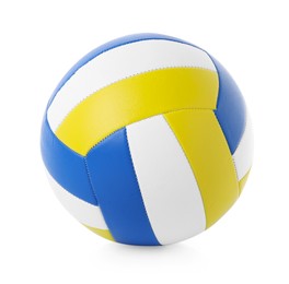 Photo of One volleyball ball isolated on white. Sports equipment