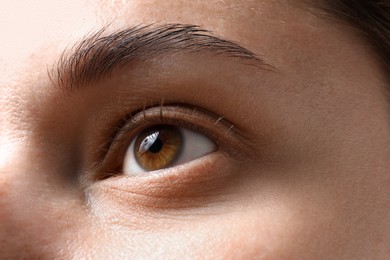 Photo of Closeup view of woman with beautiful eyes