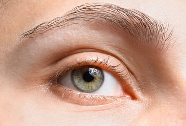 Photo of Closeup view of woman with beautiful eyes