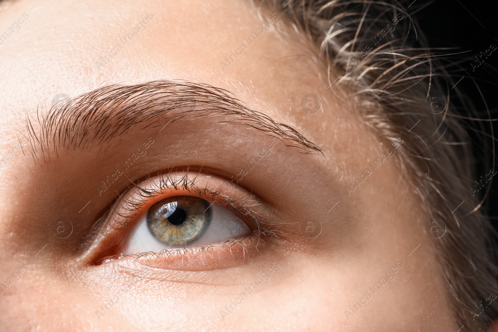 Photo of Closeup view of woman with beautiful eyes