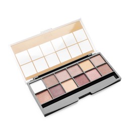 Photo of One beautiful eyeshadow palette isolated on white