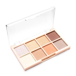 Photo of One beautiful eyeshadow palette isolated on white
