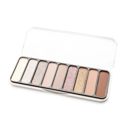 Photo of One beautiful eyeshadow palette isolated on white