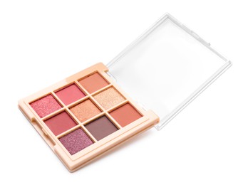 Photo of One beautiful eyeshadow palette isolated on white