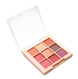 Photo of One beautiful eyeshadow palette isolated on white