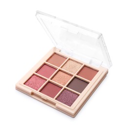 Photo of One beautiful eyeshadow palette isolated on white