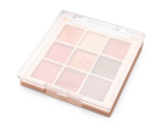 Photo of One beautiful eyeshadow palette isolated on white