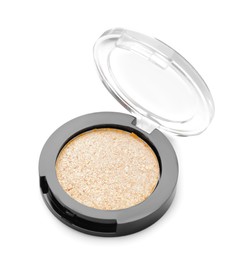 Photo of One beautiful eyeshadow pan isolated on white