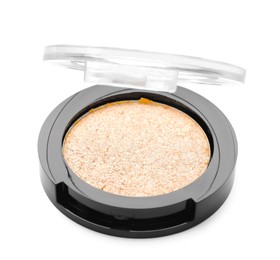 Photo of One beautiful eyeshadow pan isolated on white